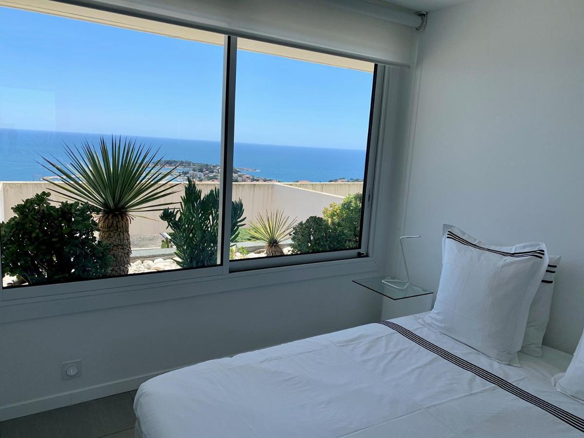 Design Apartment - Pool, Large Terrace And Panoramic Views Of Mediterranean Bandol Extérieur photo